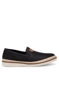 Rieker Espadryle B2366-00 Czarny. Kolor: czarny. Materiał: materiał #1