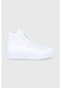 Converse Trampki damskie kolor biały. Nosek buta: okrągły. Kolor: biały. Materiał: guma. Obcas: na platformie #1