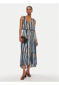 Pinko Sukienka letnia Once 103602 A1UM Czarny Regular Fit. Kolor: czarny. Materiał: wiskoza. Sezon: lato #2