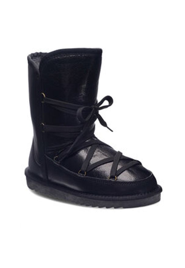 Lasocki Śniegowce WFA1634-11Z Czarny. Kolor: czarny. Materiał: skóra