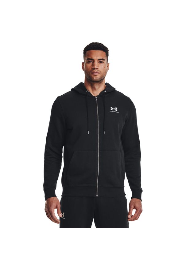 Bluza z kapturem z pełnym zamkiem błyskawicznym Under Armour Essential Fleece. Typ kołnierza: kaptur. Kolor: czarny, biały, wielokolorowy. Sport: fitness