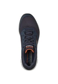 skechers - Adidasy Skechers Flex Advantage 4.0, Mężczyźni. Kolor: pomarańczowy, wielokolorowy, niebieski. Materiał: materiał