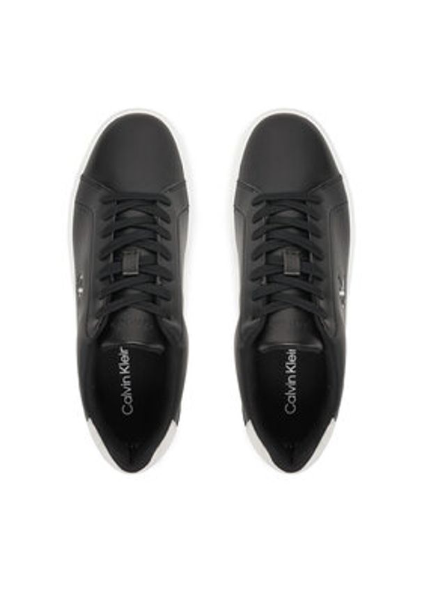 Calvin Klein Sneakersy Classic Cupsole Laceup Lth YM0YM01435 Czarny. Kolor: czarny. Materiał: skóra