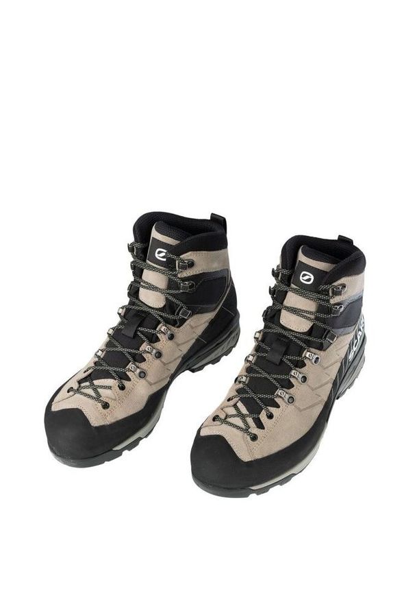 Scarpa - Buty trekkingowe męskie Mescalito Trk GTX. Kolor: wielokolorowy, beżowy, czarny. Materiał: skóra. Technologia: Gore-Tex