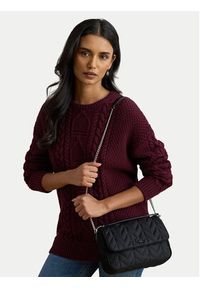 Lauren Ralph Lauren - LAUREN RALPH LAUREN Torebka 431P04319003 Czarny. Kolor: czarny. Materiał: skórzane #5