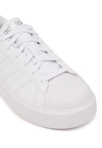 Adidas - adidas Sneakersy Streettalk Bold Shoes Junior KI1797 Biały. Kolor: biały. Materiał: skóra #6