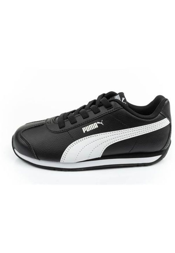 Buty do chodzenia dla dzieci Puma Pum Turin 3. Zapięcie: sznurówki. Kolor: czarny. Materiał: materiał, syntetyk. Szerokość cholewki: normalna. Sport: turystyka piesza
