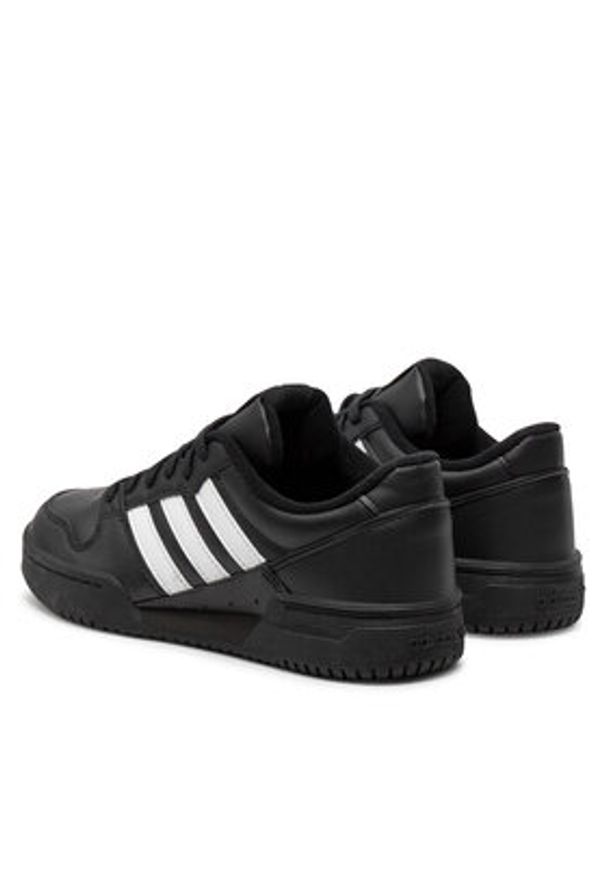 Adidas - adidas Sneakersy Team Court 2 Str J ID6630 Czarny. Kolor: czarny. Materiał: skóra