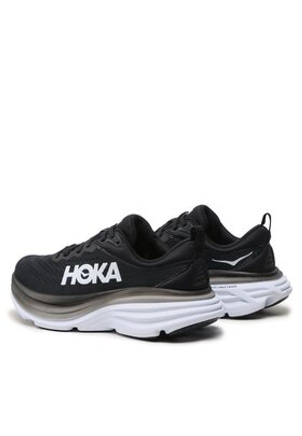 HOKA - Hoka Buty do biegania Bondi 8 1127952 Czarny. Kolor: czarny. Materiał: materiał