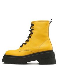Tommy Jeans Botki Lace Up Chunky EN0EN02057 Żółty. Kolor: żółty. Materiał: skóra #5