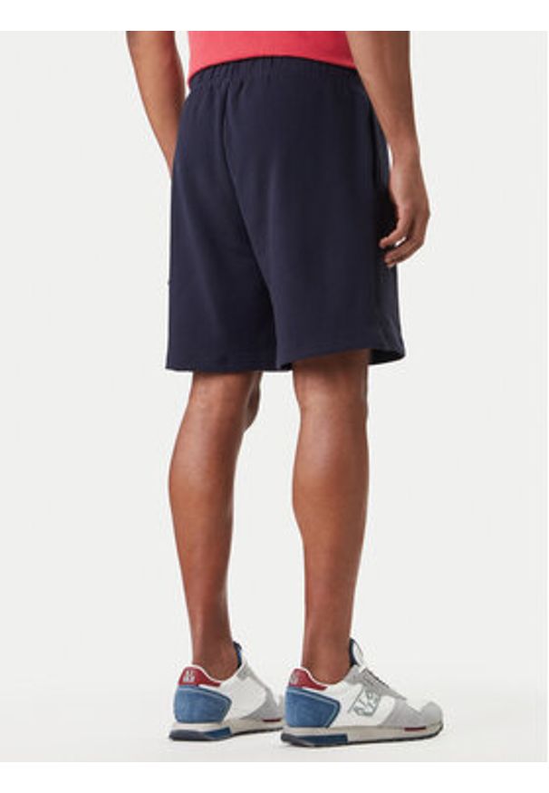 Napapijri Szorty sportowe N-Box Logo Cargo NP0A4I59 Granatowy Regular Fit. Kolor: niebieski. Materiał: bawełna. Styl: sportowy