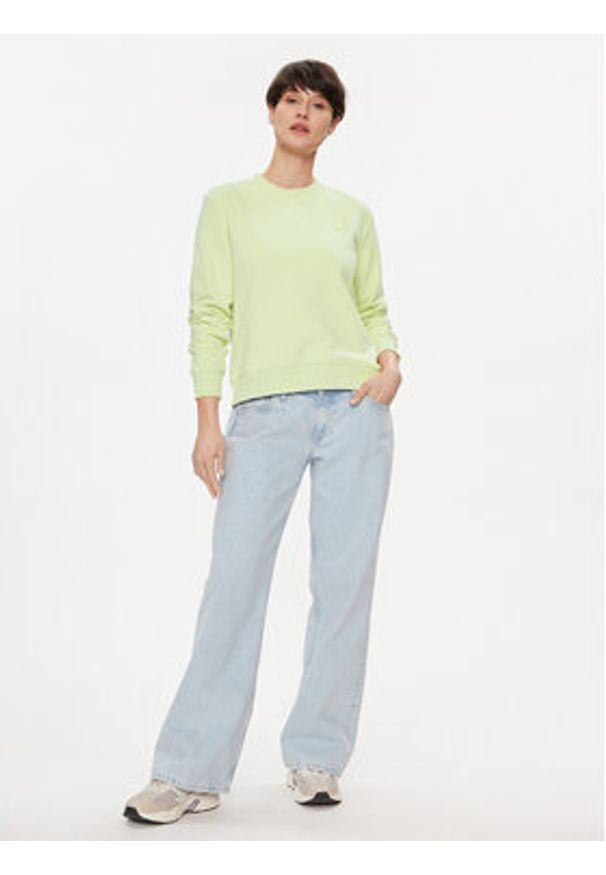 Calvin Klein Jeans Bluza Embro Badge J20J223085 Żółty Regular Fit. Kolor: żółty. Materiał: bawełna