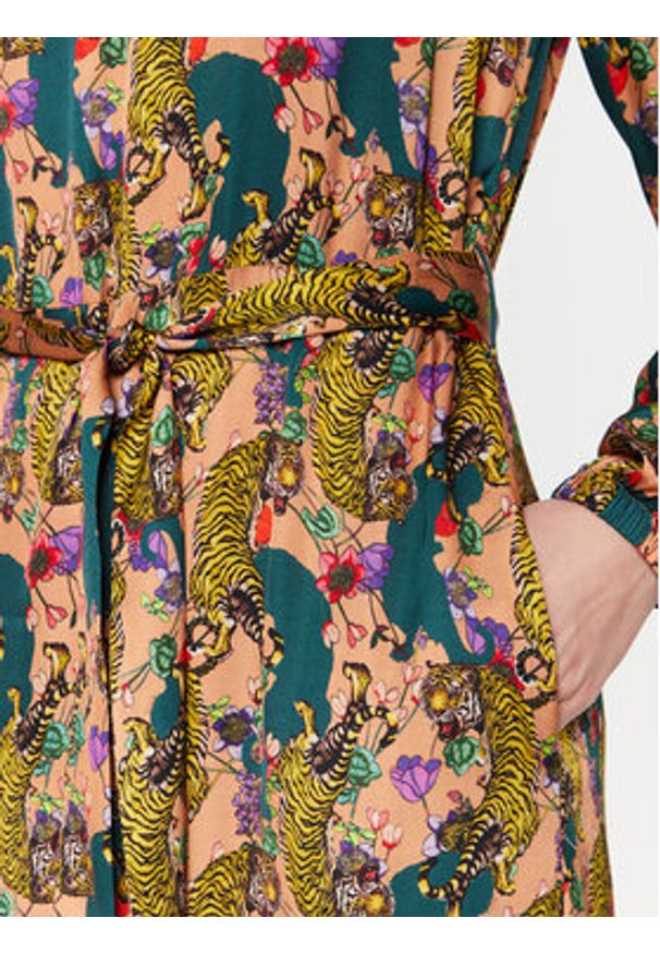 Silvian Heach Sukienka codzienna GPP23382VE Kolorowy Regular Fit. Okazja: na co dzień. Materiał: wiskoza. Wzór: kolorowy. Typ sukienki: proste. Styl: casual
