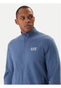 EA7 Emporio Armani Dres 8NPV60 PJVRZ Granatowy Regular Fit. Kolor: niebieski. Materiał: bawełna #4