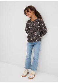 bonprix - Bluzka z lejącej satyny. Typ kołnierza: kokarda. Kolor: szary. Materiał: satyna #3