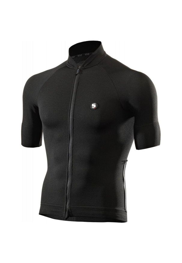 SIXS - Jersey Sixs Chromo. Kolor: czarny. Materiał: skóra, jersey. Sport: kolarstwo