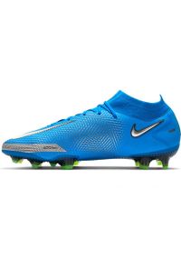 Buty piłkarskie Nike Phantom Gt Elite Dynamic Fit Fg M CW6589 400 niebieskie niebieskie. Nosek buta: otwarty. Zapięcie: sznurówki. Kolor: niebieski. Szerokość cholewki: normalna. Sport: piłka nożna