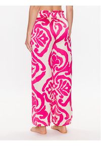 Etam Spodnie piżamowe 6538085 Różowy Regular Fit. Kolor: różowy. Materiał: syntetyk #2