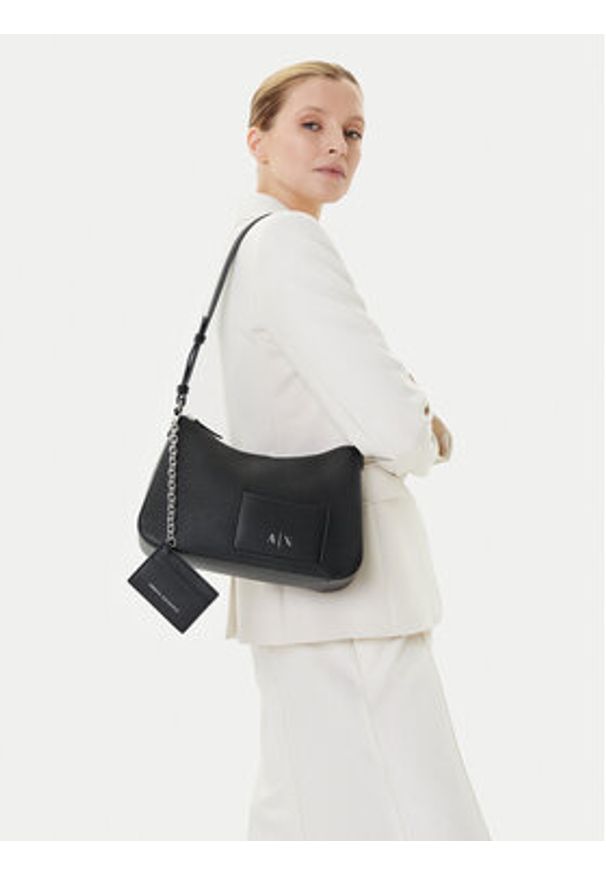 Armani Exchange Torebka XW001213 AF15625 UC001 Czarny. Kolor: czarny. Materiał: skórzane