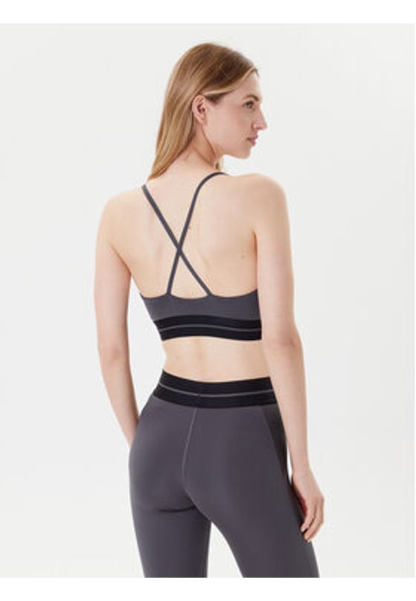 Adidas - adidas Biustonosz sportowy Hyperglam JN2661 Szary Slim Fit. Kolor: szary. Materiał: syntetyk