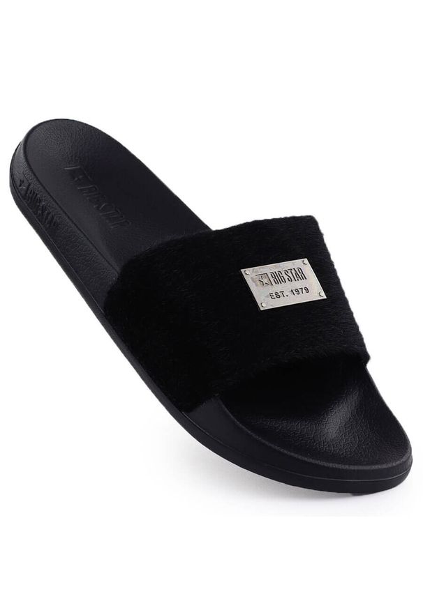 Big-Star - Klapki damskie plażowe basenowe czarne SS274716. Okazja: na plażę. Kolor: czarny. Materiał: tworzywo sztuczne. Styl: casual