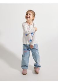 Reserved - Jeansy baggy straight Lilo i Stich - niebieski. Kolor: niebieski. Materiał: jeans #1