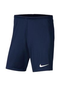 Spodenki sportowe męskie Nike Park III Shorts. Kolor: niebieski. Materiał: poliester #1