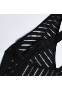 Intica - Body z pasem do pończoch na specjalne okazje Tirzah. Kolor: czarny. Materiał: tkanina, materiał #7