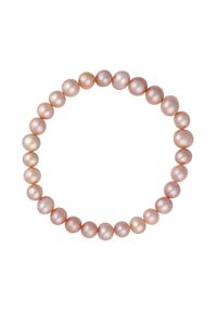 Enaya - ZELDA Bransoletka różowe naturalne perły 8 mm. Kolor: różowy. Wzór: aplikacja. Kamień szlachetny: perła