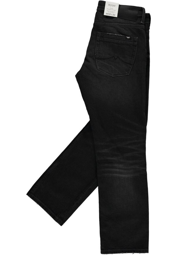 Męskie Spodnie Jeansowe Mustang Style Michigan Straight Denim Black 1016337 4000 883
