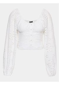 Gina Tricot Bluzka 19971 Biały Regular Fit. Kolor: biały. Materiał: bawełna #1