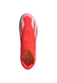 Adidas - Buty piłkarskie adidas X Crazyfast Elite Ll Fg Jr IF0672 czerwone. Zapięcie: pasek. Kolor: czerwony. Materiał: materiał. Szerokość cholewki: normalna. Wzór: paski. Sport: piłka nożna #5