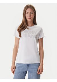 DKNY T-Shirt DJ6T1692 Biały Regular Fit. Kolor: biały. Materiał: bawełna #1