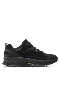 skechers - Skechers Sneakersy Road Sector 237219/BBK Czarny. Kolor: czarny. Materiał: skóra, nubuk