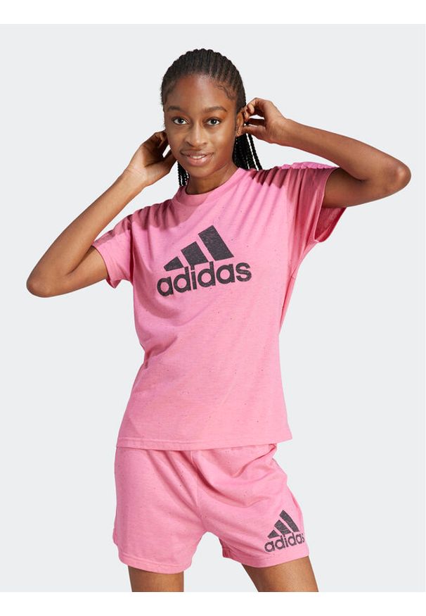 Adidas - adidas T-Shirt Future Icons Winners 3.0 IM2417 Różowy Regular Fit. Kolor: różowy. Materiał: syntetyk
