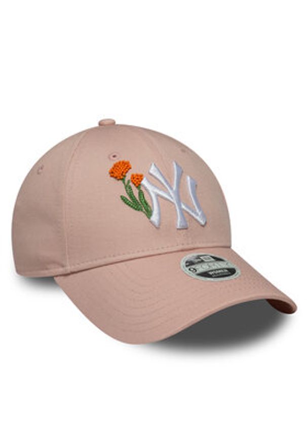 New Era Czapka z daszkiem New York Yankees Womens MLB 9FORTY 60667503 Różowy. Kolor: różowy. Materiał: bawełna, materiał