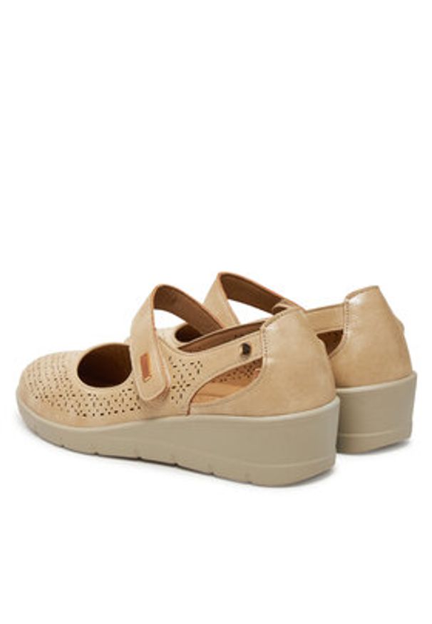 Clara Barson Półbuty WFA3588-1 Beżowy. Kolor: beżowy. Materiał: materiał, syntetyk