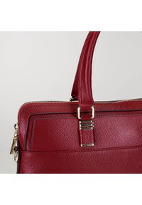 Wittchen - Damska torba na laptopa skórzana elegancka. Kolor: czerwony. Materiał: skóra. Styl: elegancki #3