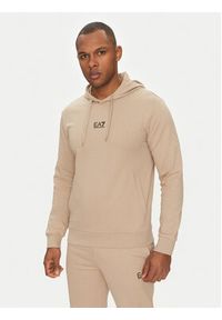 EA7 Emporio Armani Dres 8NPV64 PJVRZ U6155 Beżowy Regular Fit. Kolor: beżowy. Materiał: bawełna #4