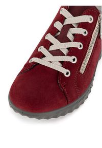Rieker Półbuty 59000-35 Bordowy. Kolor: czerwony. Materiał: skóra, zamsz #3