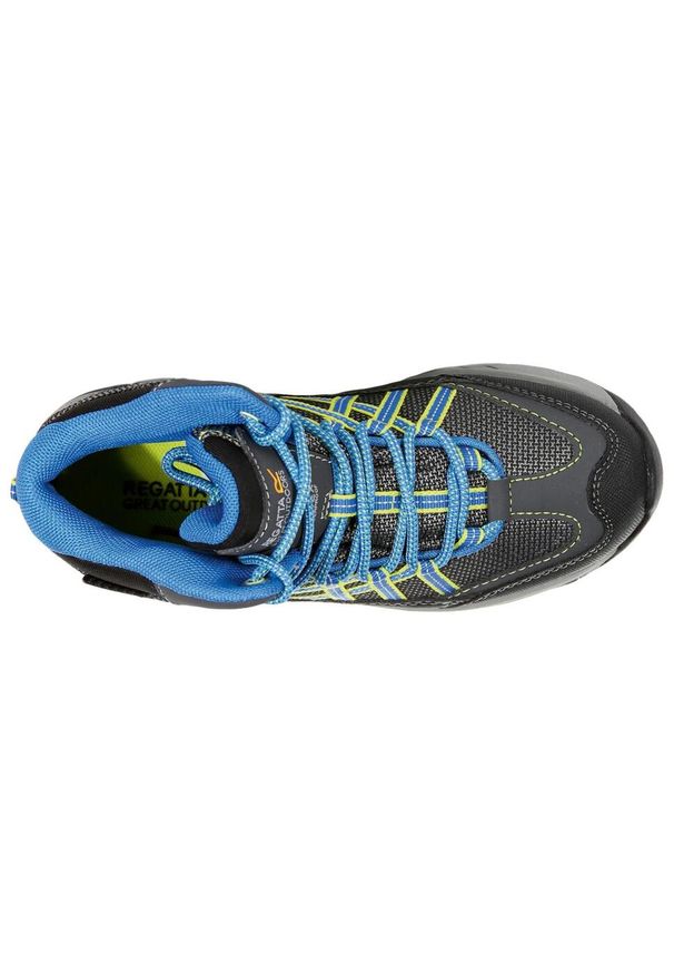 Regatta - Buty turystyczne dziecięce Samaris Mid Jnr. Kolor: szary, niebieski, wielokolorowy. Sport: turystyka piesza