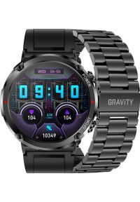 Smartwatch Gravity Zegarek męski SMARTWATCH GRAVITY GT21-1 BK/BK STEEL/BK. Rodzaj zegarka: smartwatch #1