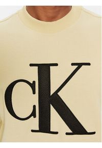 Calvin Klein Jeans Bluza Monologo J30J325028 Beżowy Regular Fit. Kolor: beżowy. Materiał: syntetyk #5