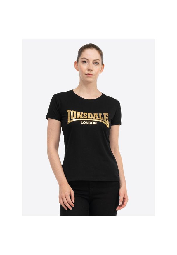 Koszulka damska Lonsdale Cartmel. Kolor: wielokolorowy, żółty, czarny. Materiał: bawełna, materiał