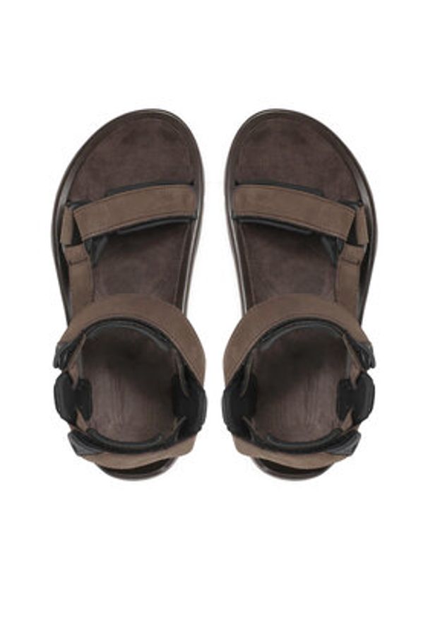 Teva Sandały M Terra Fi 5 Universal Leather 1099442 Brązowy. Kolor: brązowy. Materiał: nubuk, skóra