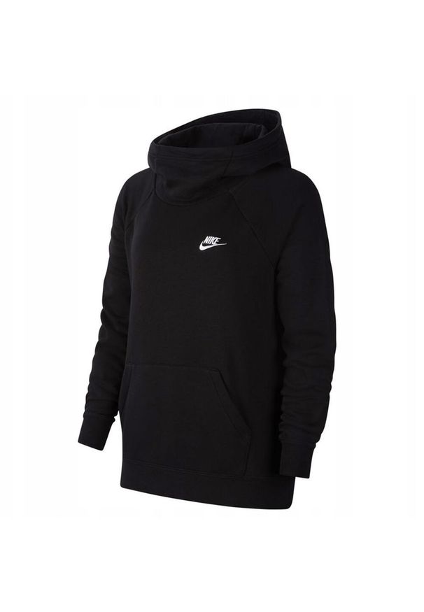 Nike - Bluza Z Kapturem Damska Essentials. Typ kołnierza: kaptur. Kolor: czarny