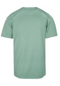 T-Shirt Męski - Napis, Miętowy Kolor - Pako Jeans. Okazja: na co dzień. Kolor: miętowy. Materiał: bawełna. Wzór: nadruk. Styl: casual #2