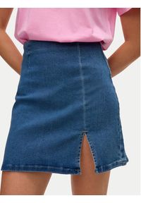 Vero Moda Spódnica jeansowa Nelly 10311322 Niebieski Regular Fit. Kolor: niebieski. Materiał: bawełna #3