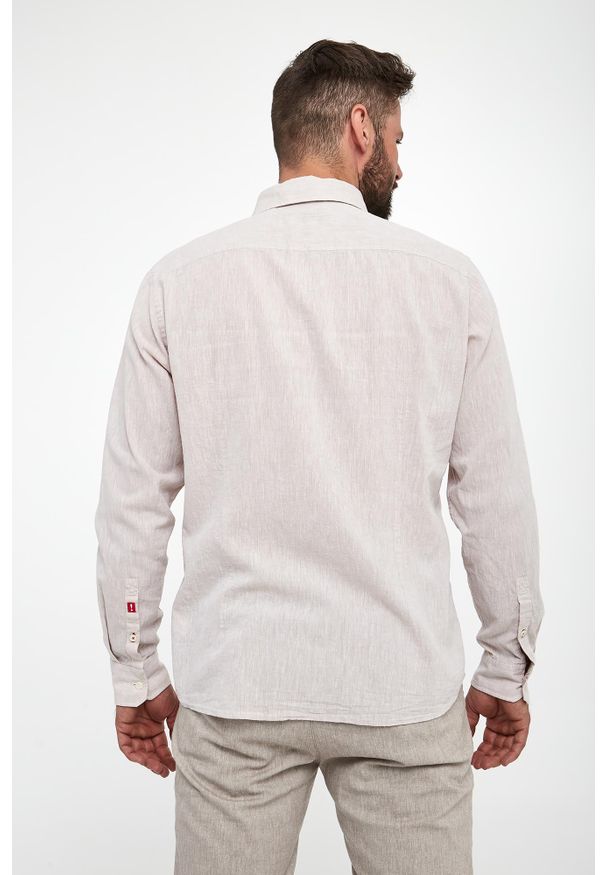 JOOP! Jeans - Koszula męska lniana Hanson JOOP! JEANS. Materiał: len