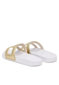 TOMMY HILFIGER - Tommy Hilfiger Klapki Monogram Pool Slide FW0FW09525 Złoty. Kolor: złoty. Materiał: skóra #6